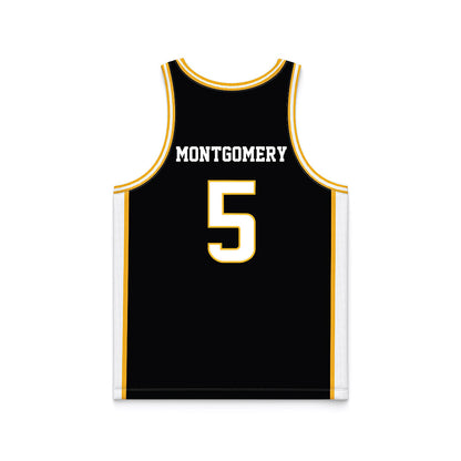 Southern Miss - NCAA Men's Basketball : Jett Montgomery - Black Basketball Jersey-1