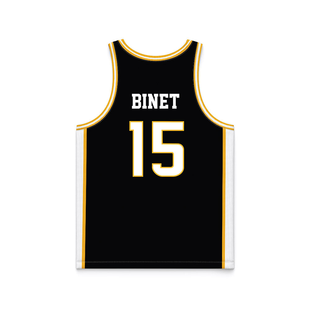 Southern Miss - NCAA Men's Basketball : Djahi Binet - Black Basketball Jersey-1