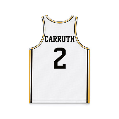 Southern Miss - NCAA Men's Basketball : Brewer Carruth - White Basketball Jersey
