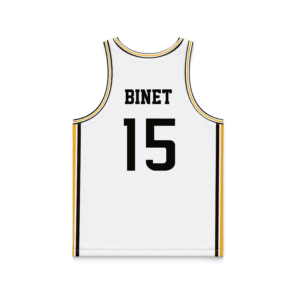 Southern Miss - NCAA Men's Basketball : Djahi Binet - White Basketball Jersey-1