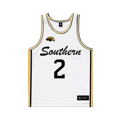 Southern Miss - NCAA Men's Basketball : Brewer Carruth - White Basketball Jersey