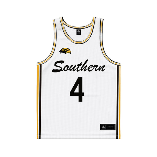 Southern Miss - NCAA Men's Basketball : Tylik Weeks - White Basketball Jersey-0