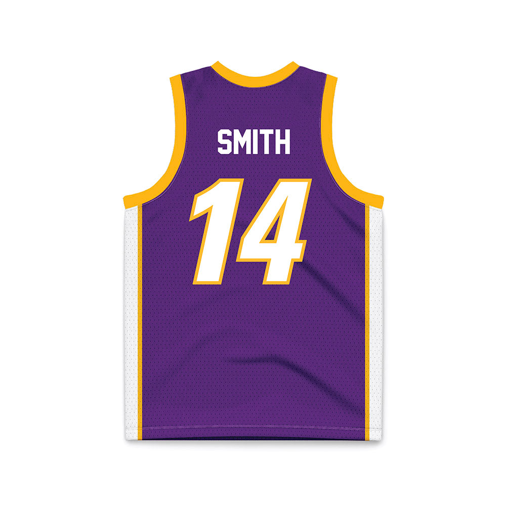 Northern Iowa - NCAA Men's Basketball : Tristan Smith - Purple Basketball Jersey-1