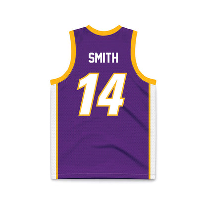Northern Iowa - NCAA Men's Basketball : Tristan Smith - Purple Basketball Jersey-1