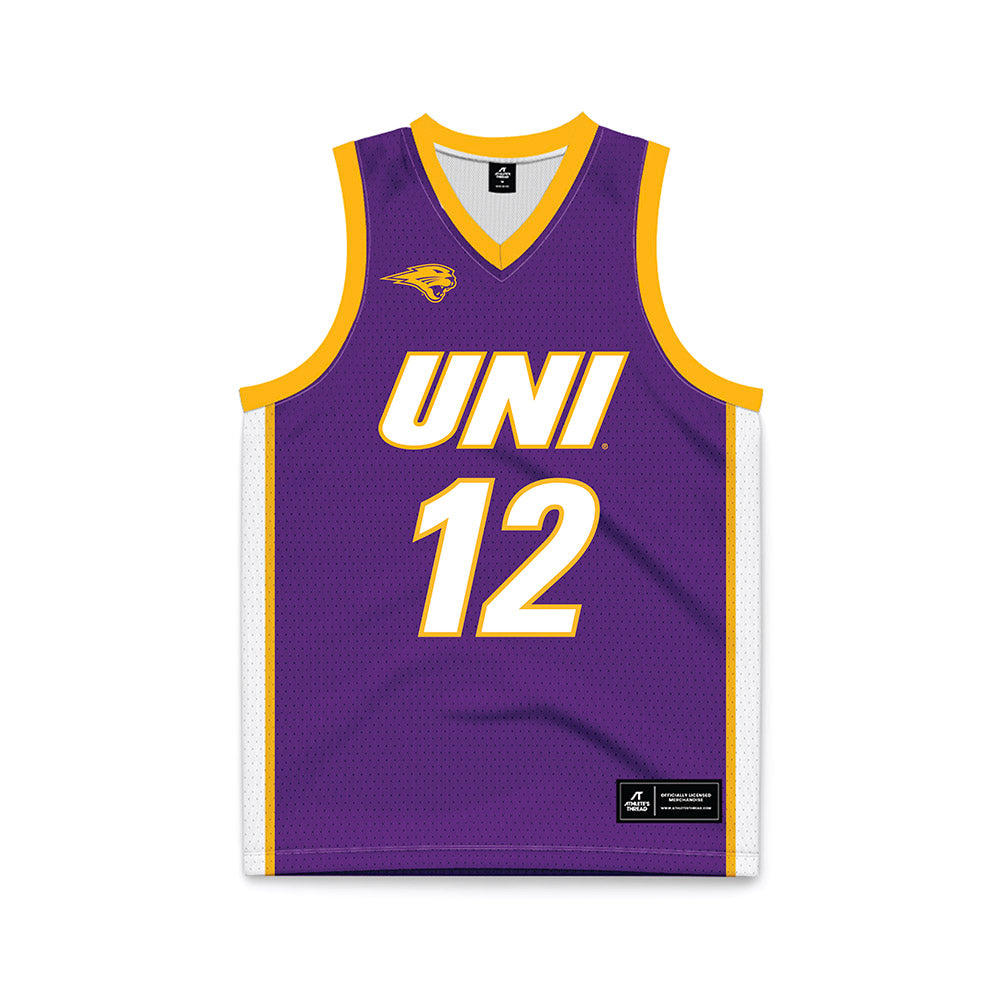 Northern Iowa - NCAA Men's Basketball : Charlie Miller - Basketball Jersey