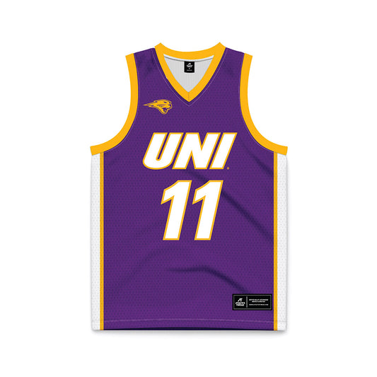 Northern Iowa - NCAA Men's Basketball : Jacob Hutson - Basketball Jersey