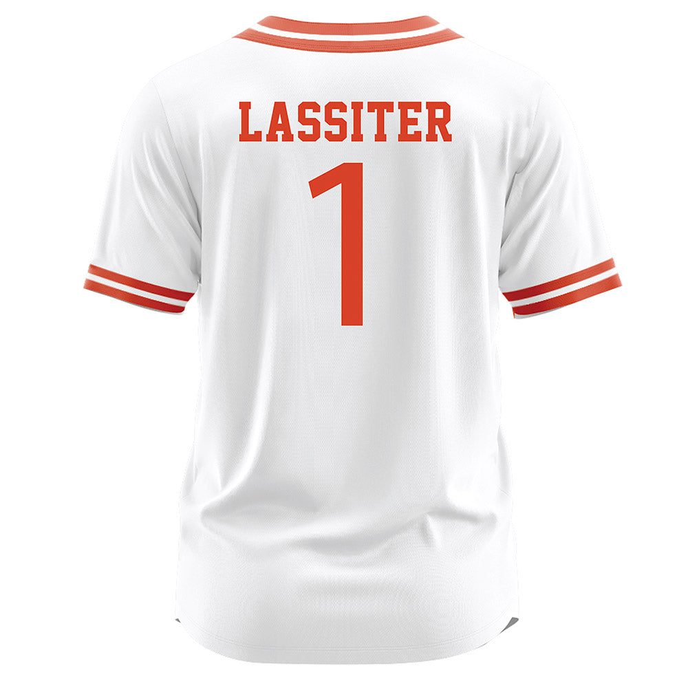 UTEP - NCAA Softball : Paige Lassiter - White Jersey-1