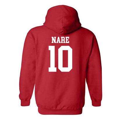 NC State - NCAA Men's Soccer : Junior Nare - Hooded Sweatshirt Sports Shersey