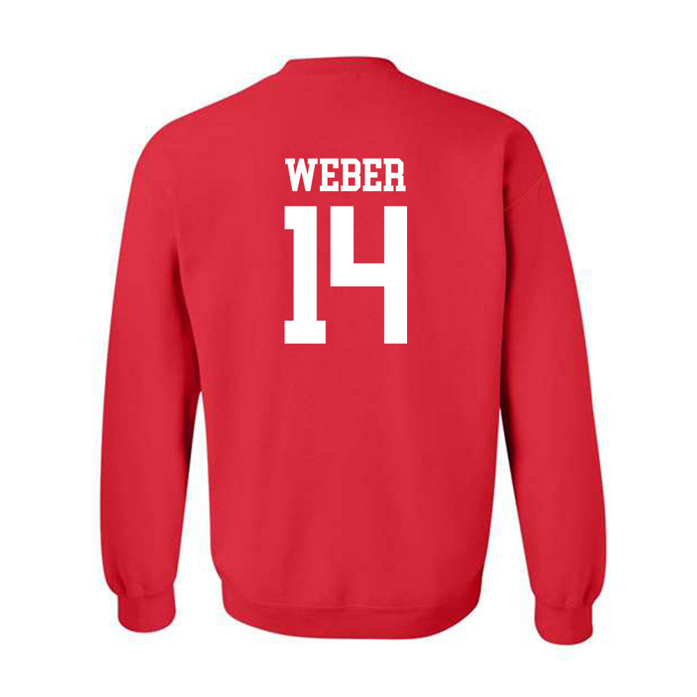 NC State - NCAA Men's Soccer : Moritz Weber - Sports Shersey Crewneck Sweatshirt-1