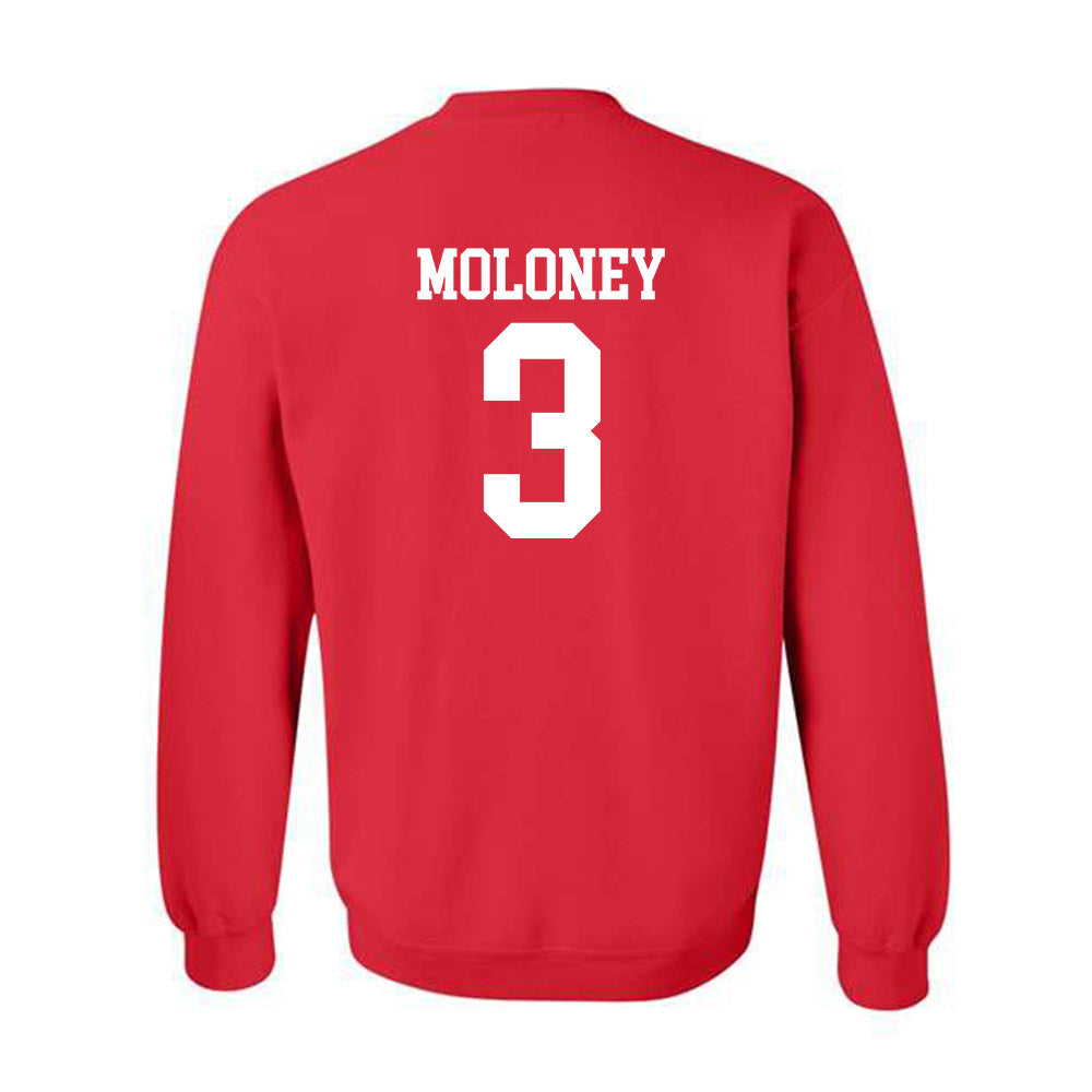 NC State - NCAA Men's Soccer : Riley Moloney - Sports Shersey Crewneck Sweatshirt-1