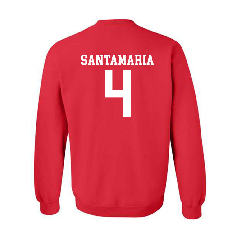 NC State - NCAA Men's Soccer : Carlos Santamaria - Sports Shersey Crewneck Sweatshirt-1