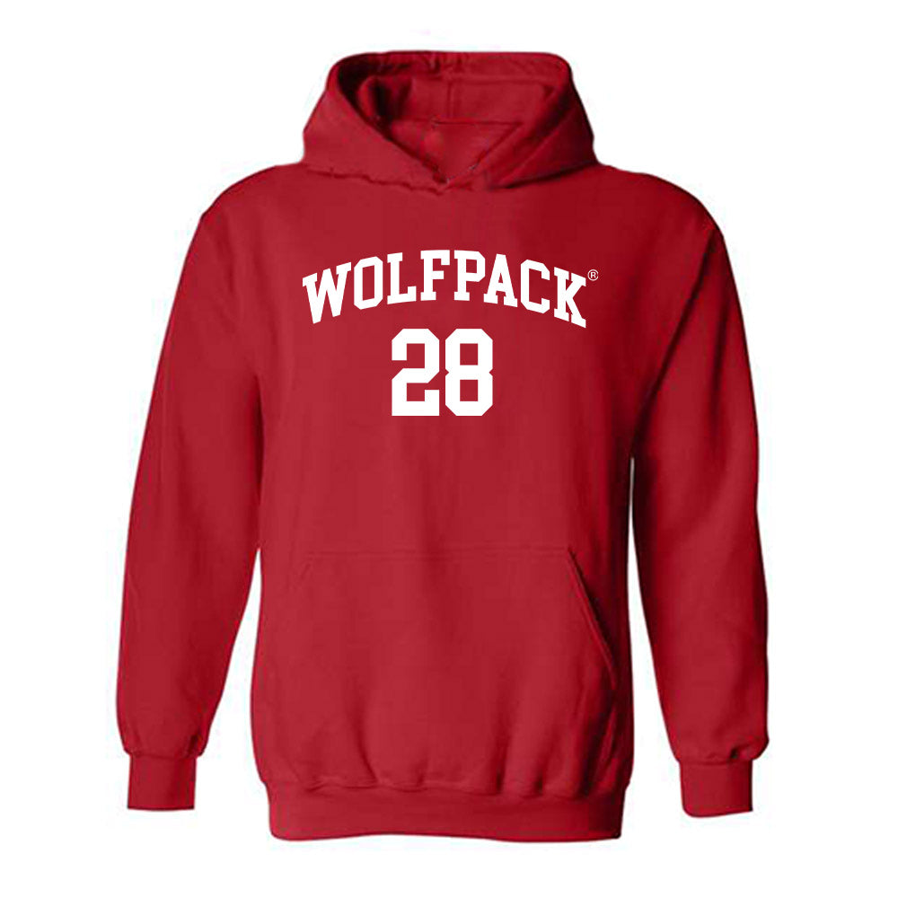 NC State - NCAA Men's Soccer : Brendan Peeples - Sports Shersey Hooded Sweatshirt-0