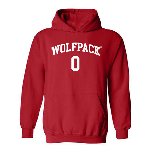 NC State - NCAA Men's Soccer : Christian Herluf - Sports Shersey Hooded Sweatshirt-0