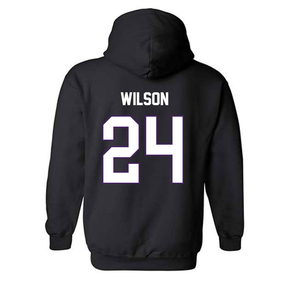 Northern Iowa - NCAA Men's Basketball : Jalen Wilson - Replica Shersey Hooded Sweatshirt-1