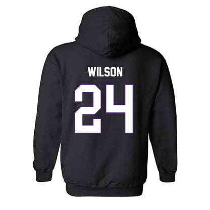 Northern Iowa - NCAA Men's Basketball : Jalen Wilson - Replica Shersey Hooded Sweatshirt-1
