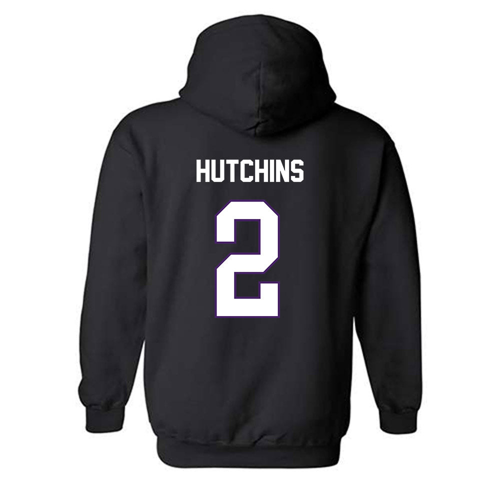 Northern Iowa - NCAA Men's Basketball : Geon Hutchins - Replica Shersey Hooded Sweatshirt-1