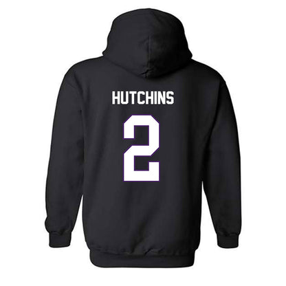 Northern Iowa - NCAA Men's Basketball : Geon Hutchins - Replica Shersey Hooded Sweatshirt-1