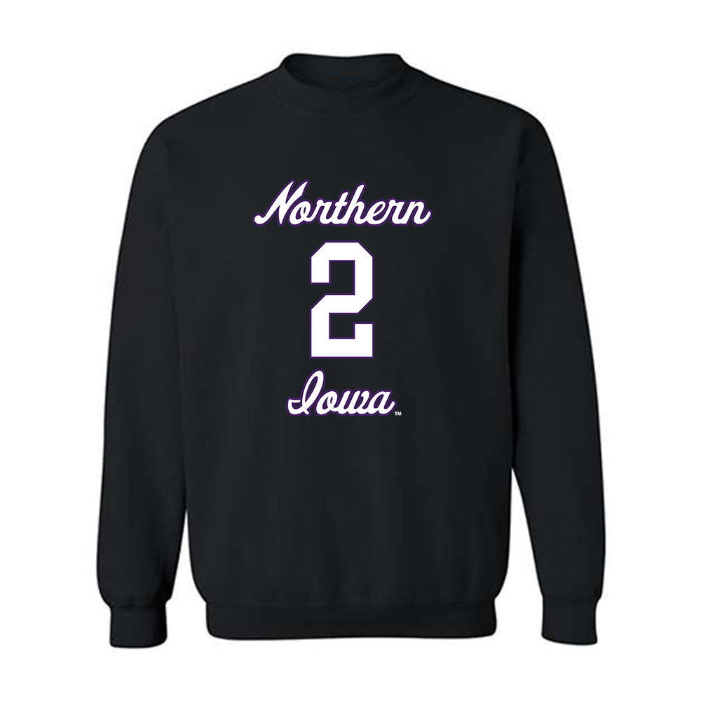 Northern Iowa - NCAA Men's Basketball : Geon Hutchins - Replica Shersey Crewneck Sweatshirt-0