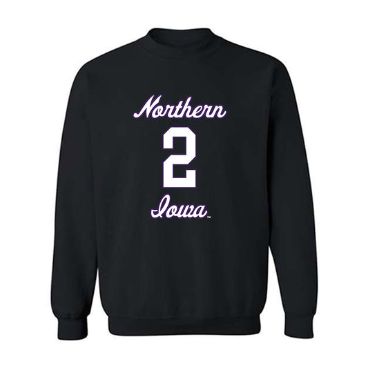 Northern Iowa - NCAA Men's Basketball : Geon Hutchins - Replica Shersey Crewneck Sweatshirt-0