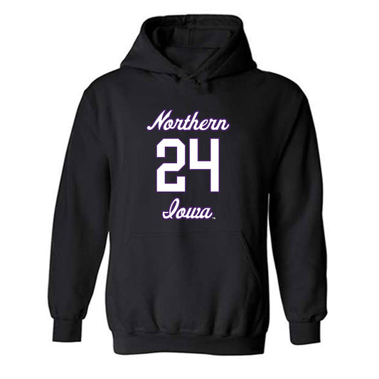 Northern Iowa - NCAA Men's Basketball : Jalen Wilson - Replica Shersey Hooded Sweatshirt-0