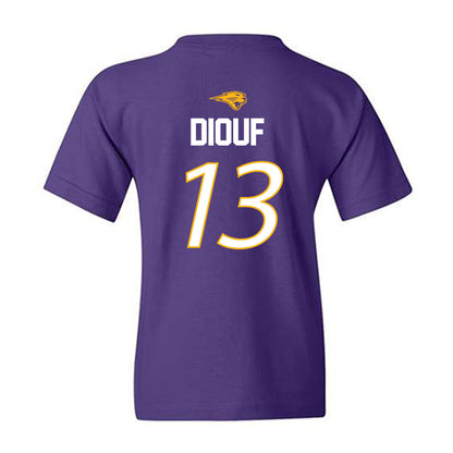 Northern Iowa - NCAA Men's Basketball : Ismael Diouf - Replica Shersey Youth T-Shirt-1