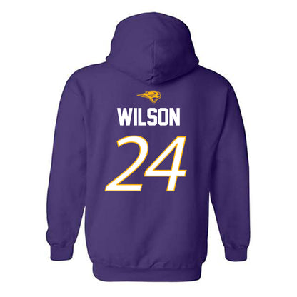 Northern Iowa - NCAA Men's Basketball : Jalen Wilson - Replica Shersey Hooded Sweatshirt-1