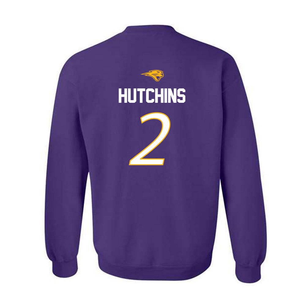 Northern Iowa - NCAA Men's Basketball : Geon Hutchins - Replica Shersey Crewneck Sweatshirt-1