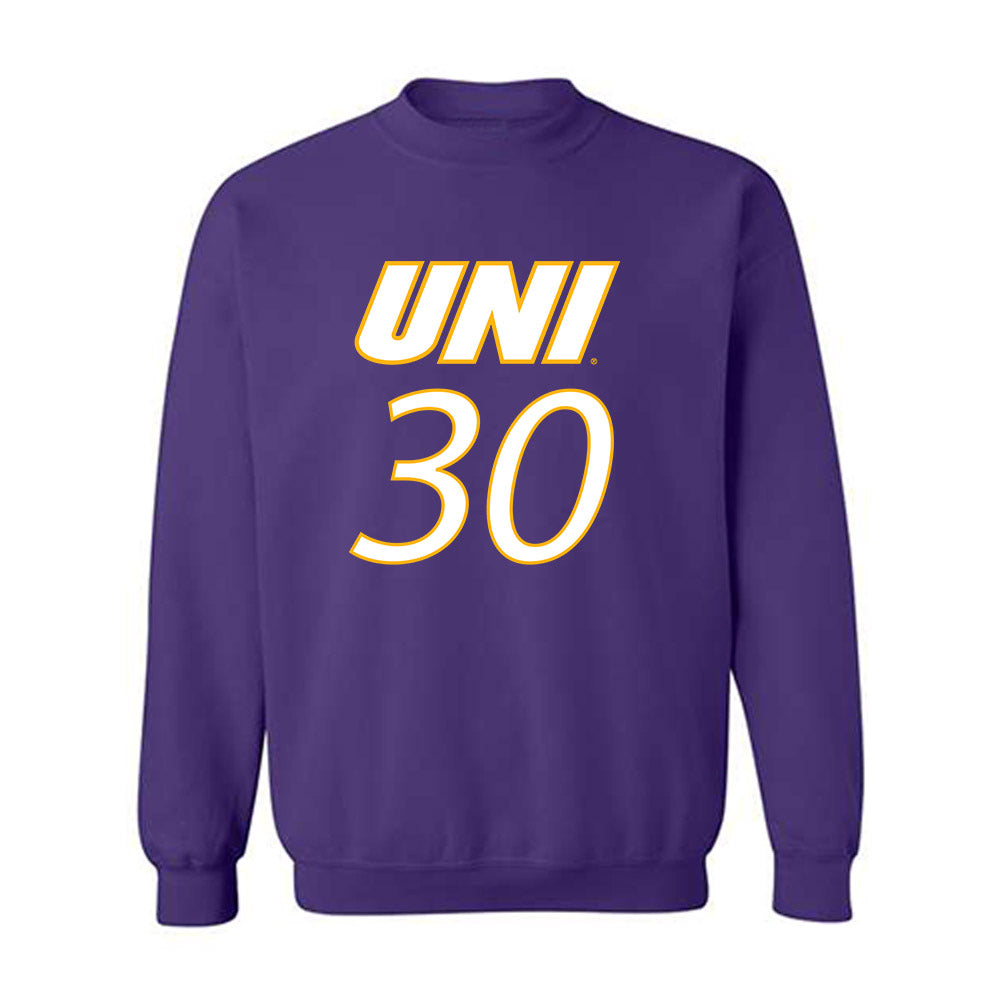 Northern Iowa - NCAA Men's Basketball : Hunter Jacobson - Crewneck Sweatshirt