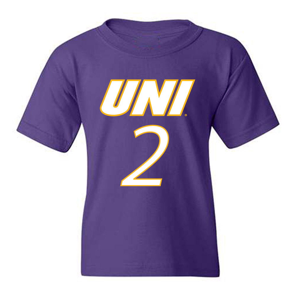 Northern Iowa - NCAA Men's Basketball : Geon Hutchins - Replica Shersey Youth T-Shirt-0