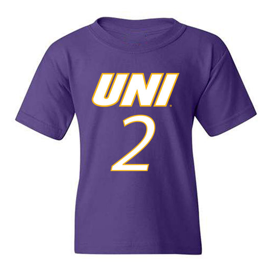 Northern Iowa - NCAA Men's Basketball : Geon Hutchins - Replica Shersey Youth T-Shirt-0