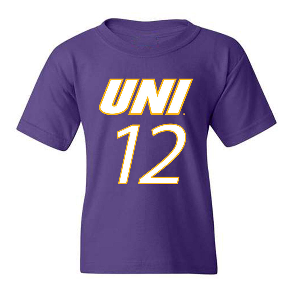 Northern Iowa - NCAA Men's Basketball : Charlie Miller - Youth T-Shirt