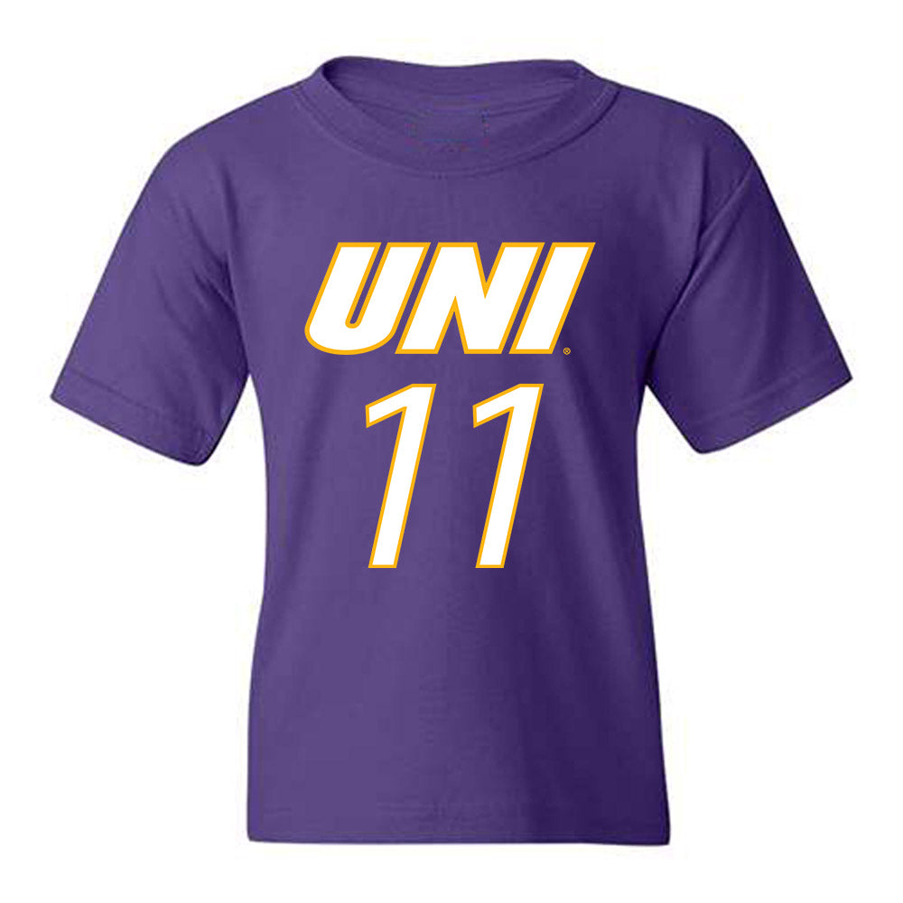 Northern Iowa - NCAA Men's Basketball : Ismael Diouf - Replica Shersey Youth T-Shirt-0