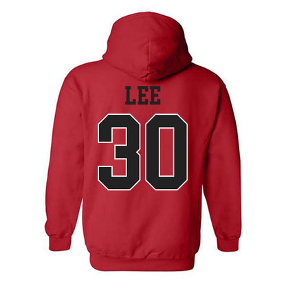 NC State - NCAA Men's Basketball : Sung Jin Lee - Sports Shersey Hooded Sweatshirt-1