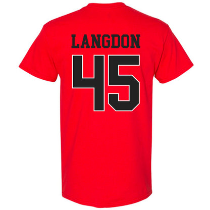 NC State - NCAA Men's Basketball : Colt Langdon - Sports Shersey T-Shirt-1