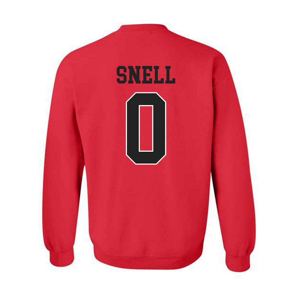 NC State - NCAA Men's Basketball : Jordan Snell - Sports Shersey Crewneck Sweatshirt-1