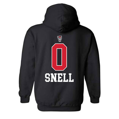 NC State - NCAA Men's Basketball : Jordan Snell - Sports Shersey Hooded Sweatshirt-1