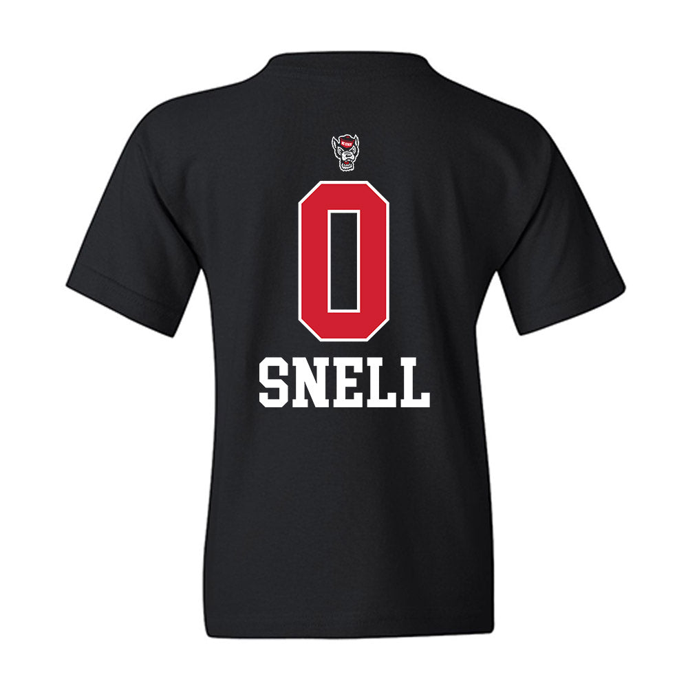NC State - NCAA Men's Basketball : Jordan Snell - Sports Shersey Youth T-Shirt-1