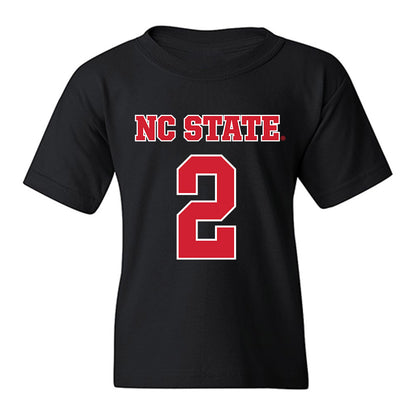 NC State - NCAA Women's Basketball : Qadence Samuels - Sports Shersey Youth T-Shirt-0