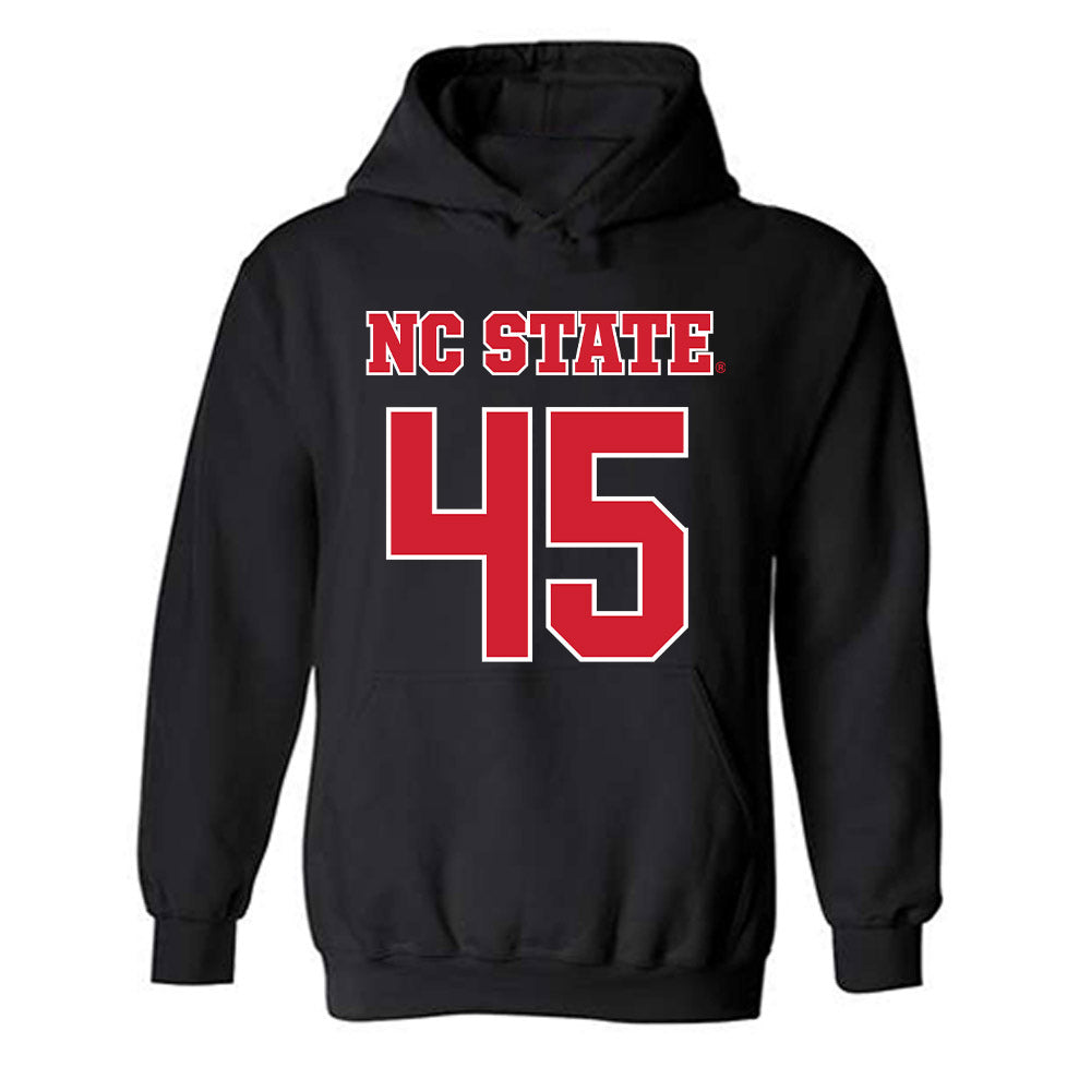 NC State - NCAA Men's Basketball : Colt Langdon - Sports Shersey Hooded Sweatshirt-0