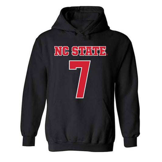 NC State - NCAA Women's Basketball : Kyshe Lunan - Sports Shersey Hooded Sweatshirt-0