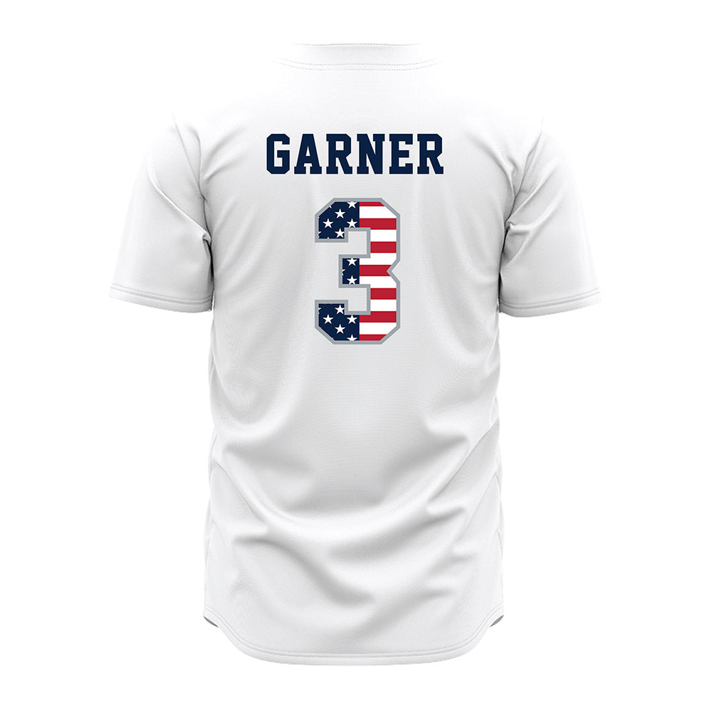 Troy - NCAA Baseball : Cole Garner - White Jersey-1