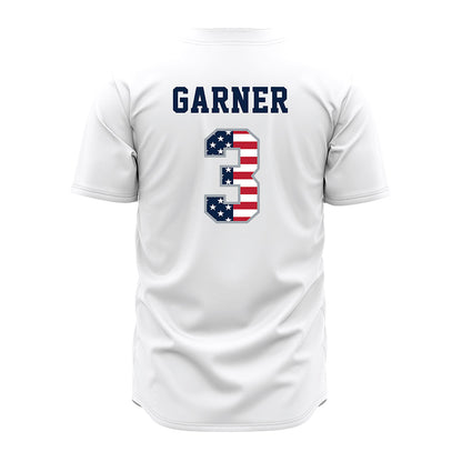 Troy - NCAA Baseball : Cole Garner - White Jersey-1