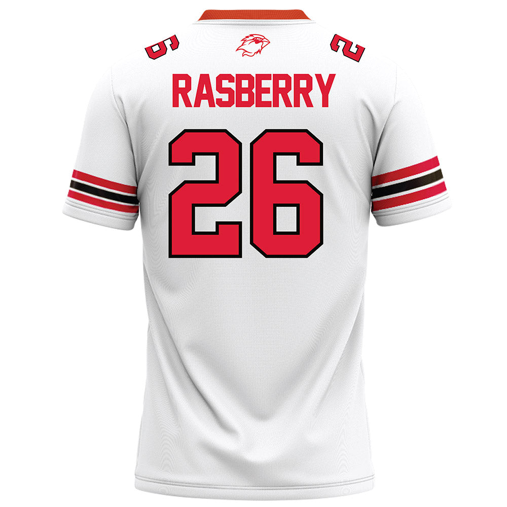 Lamar - NCAA Football : Omarion Rasberry - White Football Jersey-1