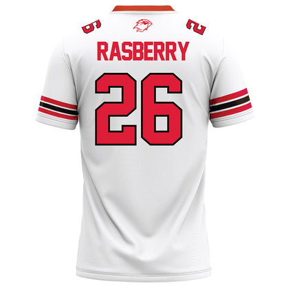 Lamar - NCAA Football : Omarion Rasberry - White Football Jersey-1