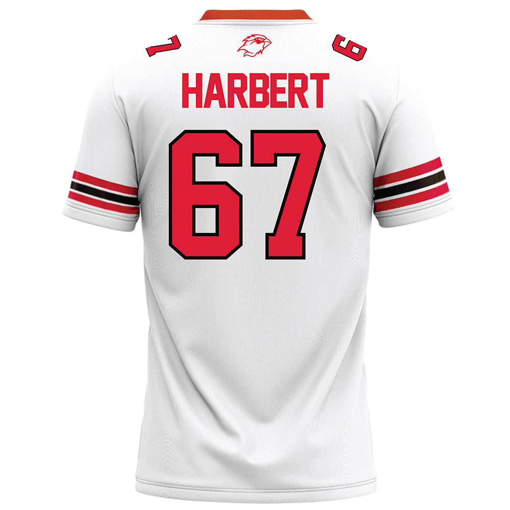 Lamar - NCAA Football : Marcus Harbert - White Football Jersey-1