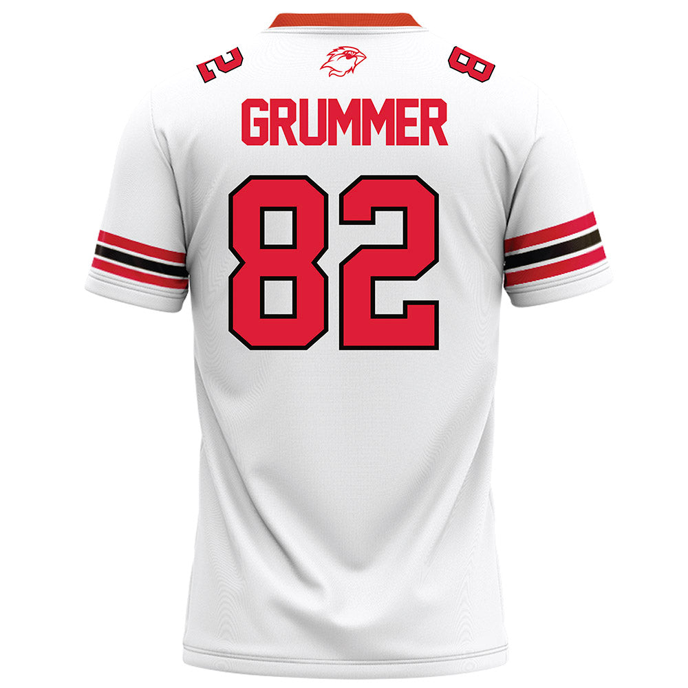 Lamar - NCAA Football : Aidan Grummer - White Football Jersey-1