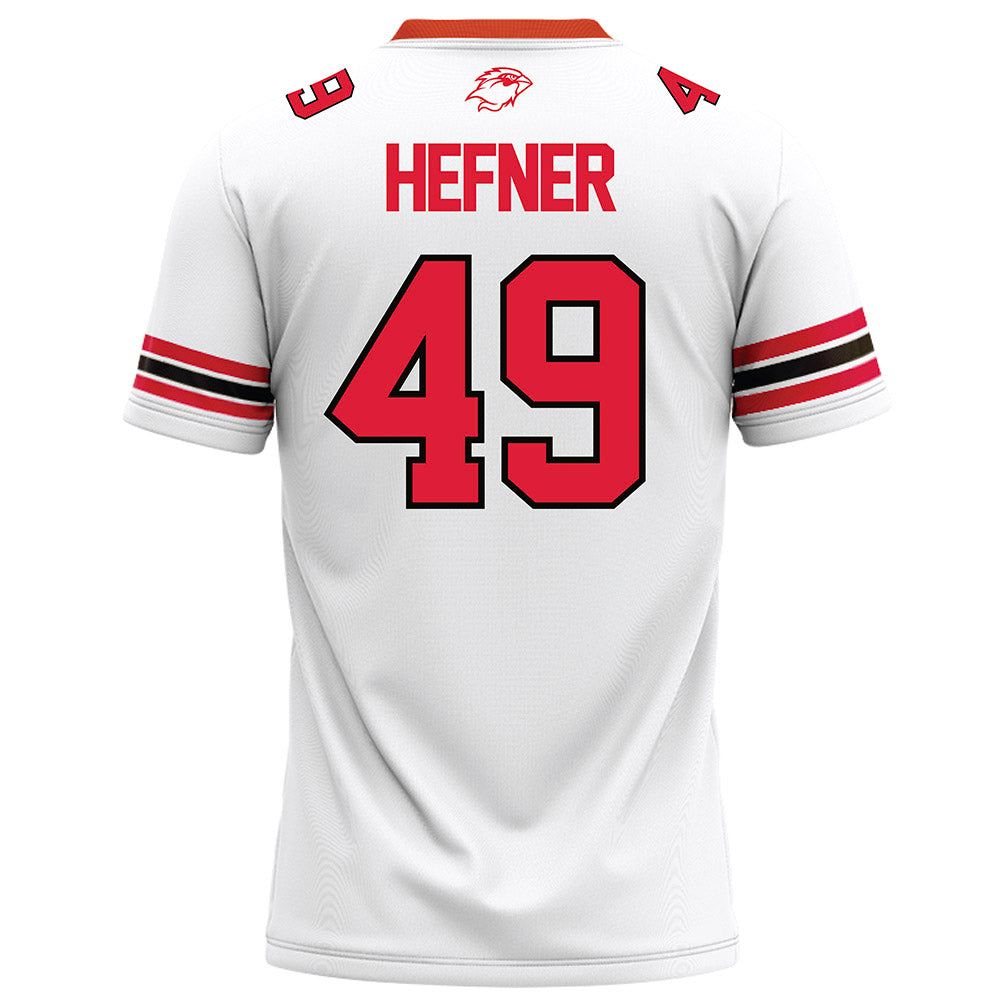 Lamar - NCAA Football : Jacob Hefner - White Football Jersey-1