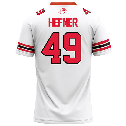 Lamar - NCAA Football : Jacob Hefner - White Football Jersey-1