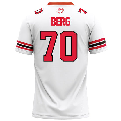 Lamar - NCAA Football : Tyric Berg - White Football Jersey-1