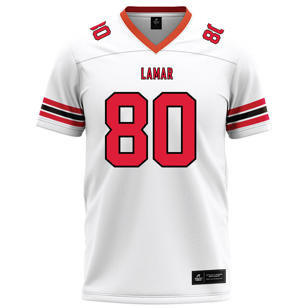 Lamar - NCAA Football : Nyir Jones - White Football Jersey-0